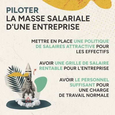 Infographie piloter la masse salariale d'une entreprise